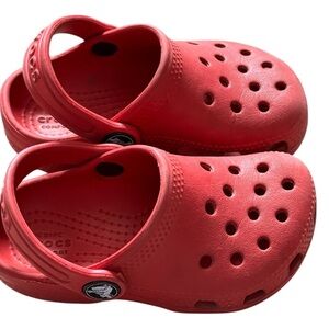 Crocs Kids Classic Clog Red Toddler Size C7 Slip On Water Shoes